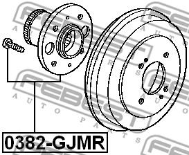 Piasta koła FEBEST 0382-GJMR