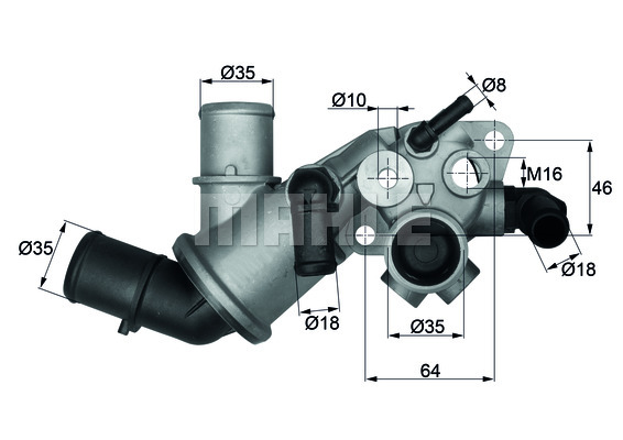 Termostat MAHLE TI 129 75