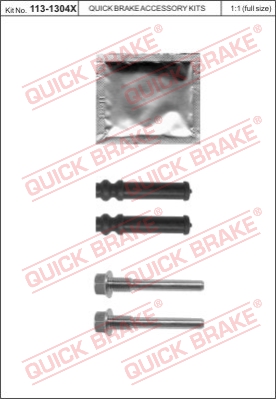 Zestaw tulei prowadzących zacisk hamulca QUICK BRAKE 113-1304X