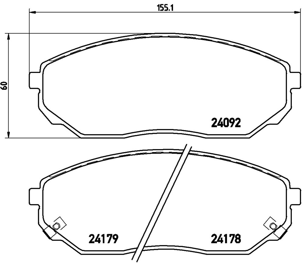 Klocki hamulcowe BREMBO P 30 019
