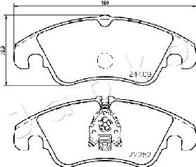 Klocki hamulcowe JAPKO 500916