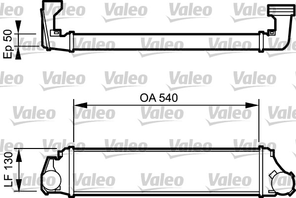 Chłodnica powietrza intercooler VALEO 818716