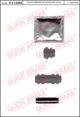 Zestaw tulei prowadzących zacisk hamulca QUICK BRAKE 113-1326X