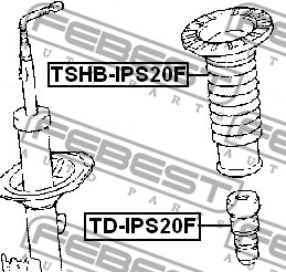 Osłona  miecha powietrznego FEBEST TSHB-IPS20F