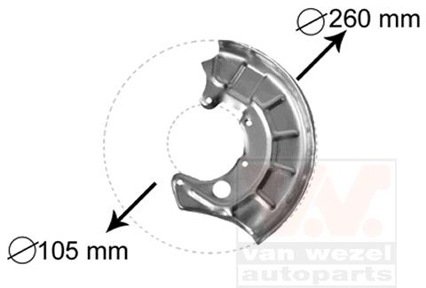 Tarcza kotwiczna VAN WEZEL 5880371