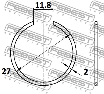 Osłona przegubu FEBEST CC-1-27X2