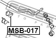 Guma stabilizatora FEBEST MSB-017