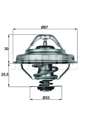 Termostat MAHLE TX 28 92D