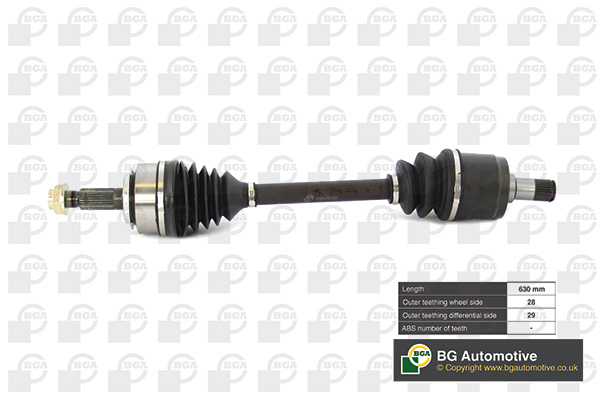 Półoś napędowa BGA DS2519L