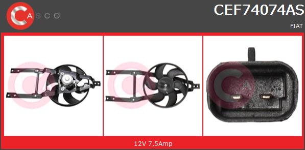 Wentylator CASCO CEF74074AS