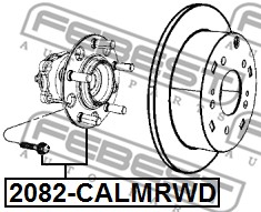 Piasta koła FEBEST 2082-CALMRWD