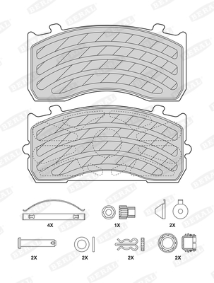 Klocki hamulcowe BERAL BCV29183TK