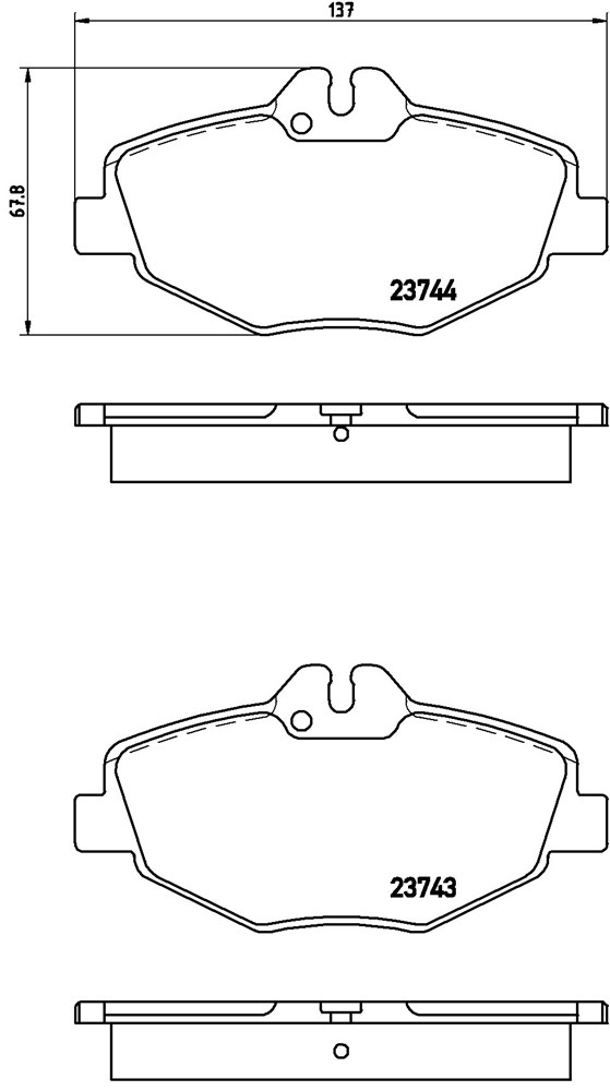 Klocki hamulcowe BREMBO P 50 049