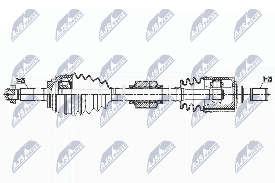 Wał napędowy NTY NPW-KA-394