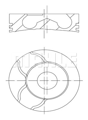 Tłok MAHLE 022 09 00