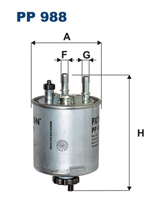 Filtr paliwa FILTRON PP988