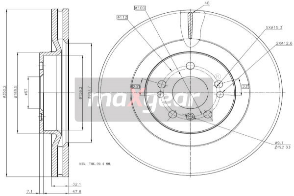 Tarcza hamulcowa MAXGEAR 19-2690