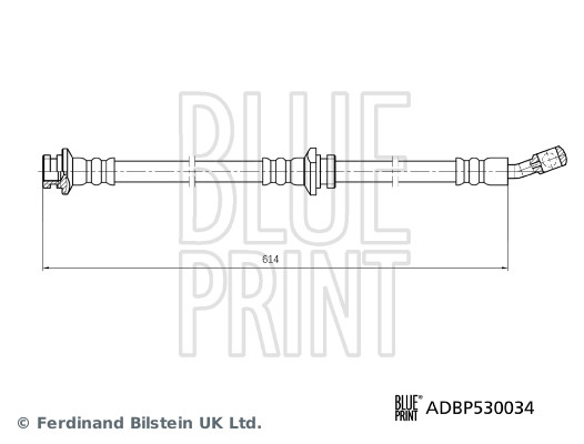 Przewód hamulcowy elastyczny BLUE PRINT ADBP530034