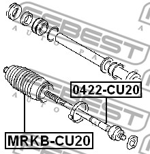 Drążek kierowniczy FEBEST 0422-CU20