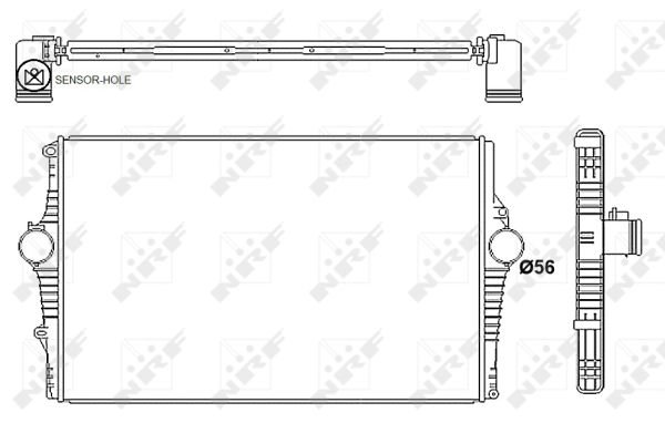 Chłodnica powietrza intercooler NRF 30249