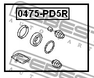 Zestaw naprawczy zacisku FEBEST 0475-PD5R