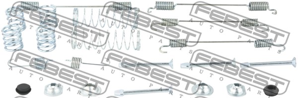 Zestaw montażowy szczęk hamulcowych FEBEST 0204-D10R-KIT