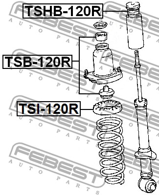 Sprężyna talerzowa FEBEST TSI-120R