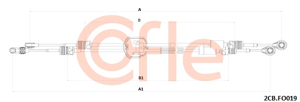 Linka dźwigni zmiany biegów COFLE 92.2CB.FO019