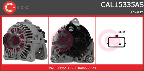 Alternator CASCO CAL15335AS