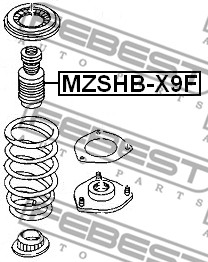 Osłona  miecha powietrznego FEBEST MZSHB-X9F