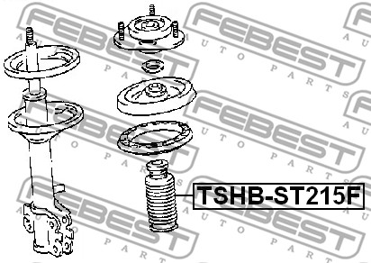 Osłona  miecha powietrznego FEBEST TSHB-ST215F