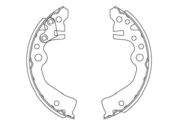 Zestaw szczęk hamulcowych KAVO PARTS KBS-7417