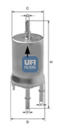 Filtr paliwa UFI 31.845.00