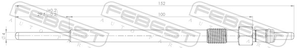 Świeca żarowa FEBEST 28642-002