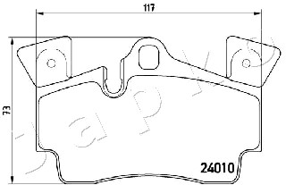 Klocki hamulcowe JAPKO 510919