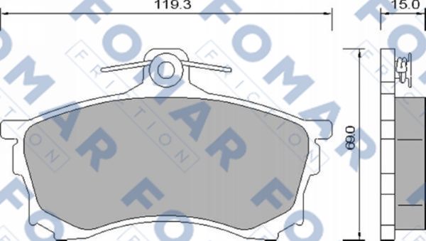 Klocki hamulcowe FOMAR FRICTION FO 637981