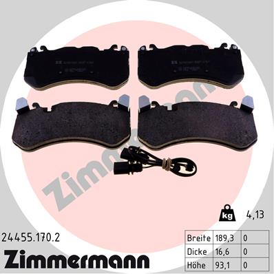 Klocki hamulcowe ZIMMERMANN 24455.170.2