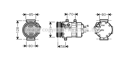 Kompresor klimatyzacji AVA QUALITY COOLING CNK253