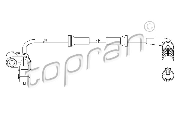 Czujnik ABS TOPRAN 501 235