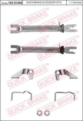 Regulacja szczęk hamulcowych QUICK BRAKE 102 53 009