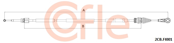Linka dźwigni zmiany biegów COFLE 2CB.FI001