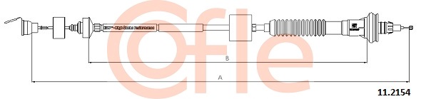 Cięgno sterowania sprzęgłem COFLE 92.11.2154