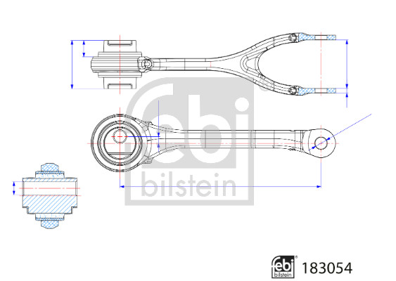 Wahacz, zawieszenie koła FEBI BILSTEIN 183054