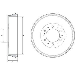 Bęben hamulcowy DELPHI BF537