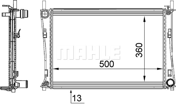 Chłodnica MAHLE CR 1355 000S