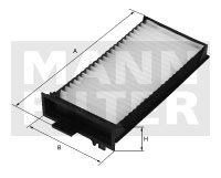 Filtr kabinowy MANN-FILTER FP 28 013