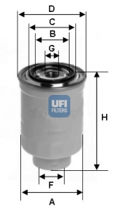 Filtr paliwa UFI 24.375.00