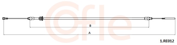 Cięgło, hamulec postojowy COFLE 92.1.RE012