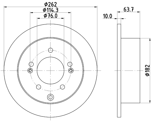 Tarcza hamulcowa HELLA PAGID 8DD 355 125-301