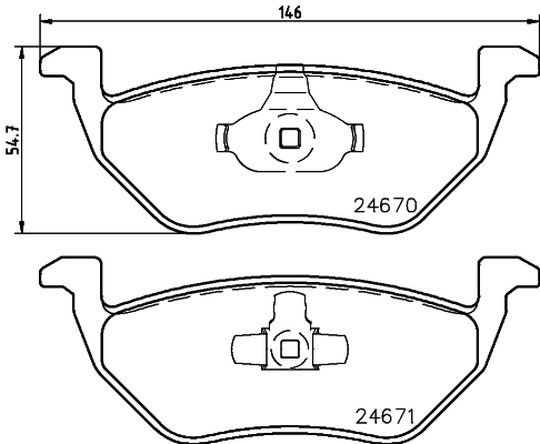 Klocki hamulcowe HELLA PAGID 8DB 355 014-951